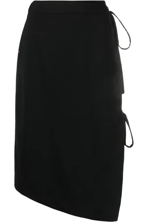 OFF-WHITE Tie-fastening asymmetric skirt