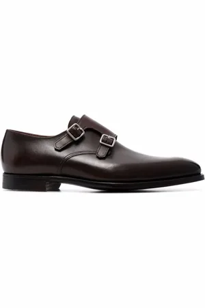 Crockett & Jones Leather monk shoes