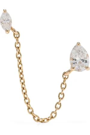 KIMAI 18kt recycled yellow Lima diamond single earring