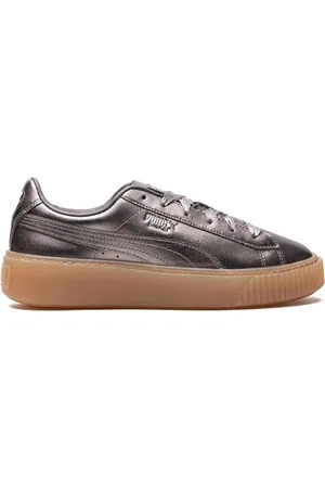 PUMA Basket metallic sneakers
