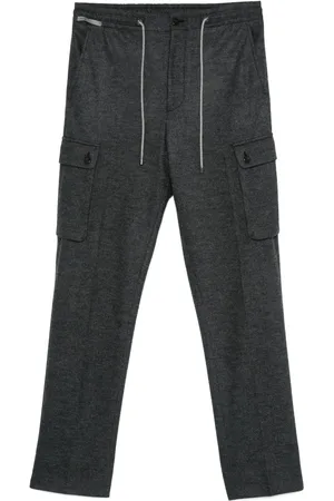 corneliani Check-pattern trousers