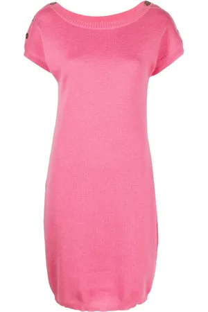 Saint Laurent Short-sleeve knitted dress