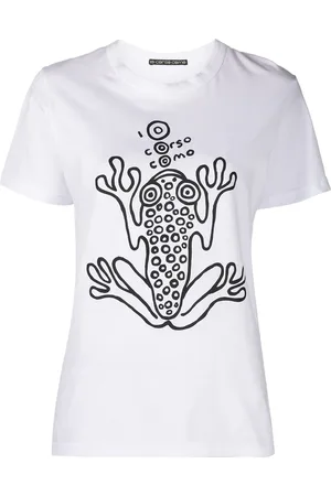 10 CORSO COMO Frog-print short-sleeved t-shirt