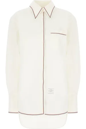 Thom Browne Striped-trim shirt