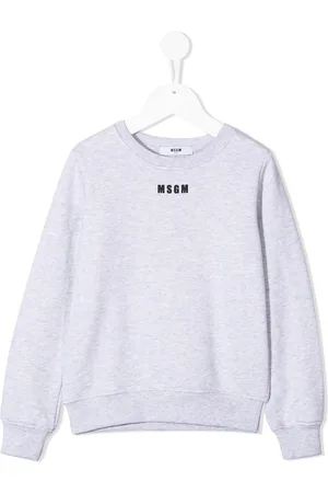 Msgm Tasselled logo print sweatshirt