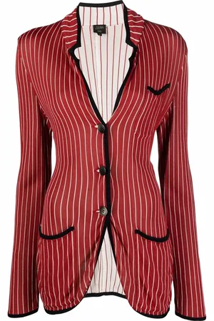Jean Paul Gaultier 1991 single-breasted pinstripe blazer