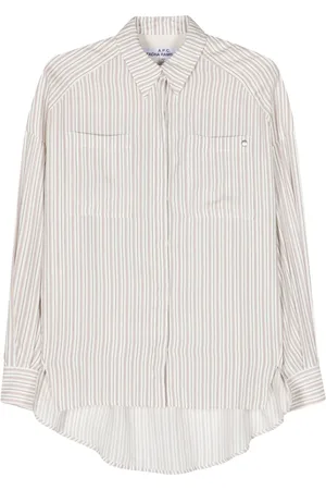 A.P.C. Striped drop-shoulder shirt