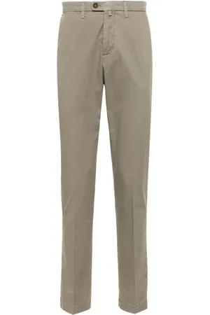 corneliani Tapered-leg stretch-cotton chinos
