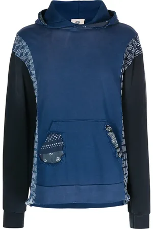 Alchemist Patchwork detail cotton hoodie