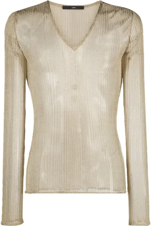 SAPIO N21 metallic-knit jumper