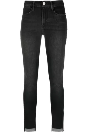 Frame Le High Skinny raw-hem jeans