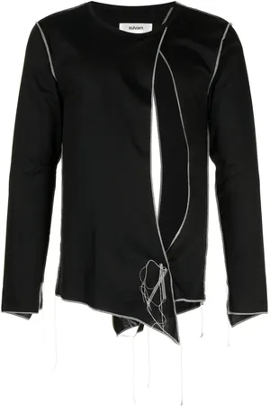 Sulvam Cut-out detail cotton T-shirt