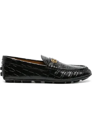Bally Keeper embossed-crocodile leather loafers
