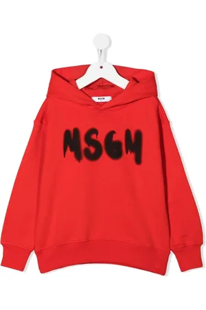 Msgm Logo-print pullover hoodie