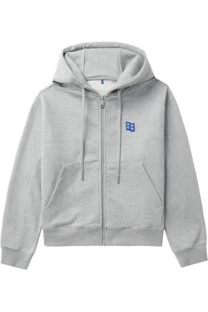 Ader Error Logo-appliqué cotton hoodie