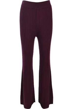 Bash Striped knitted trousers
