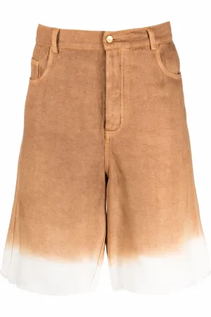 Federico Curradi Tie-dye denim shorts