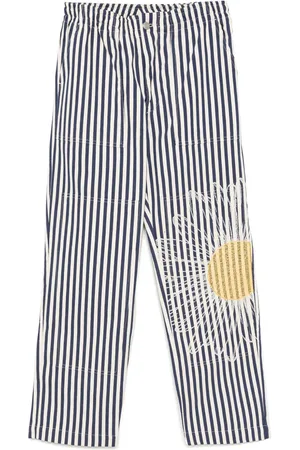 JOSHUA SANDERS Striped tapered trousers