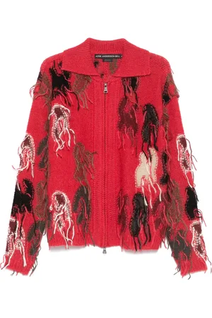 Andersson Bell Rainbow intarsia cardigan