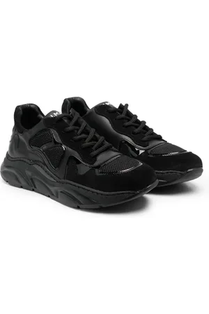 Balmain Logo-embellished leather sneakers