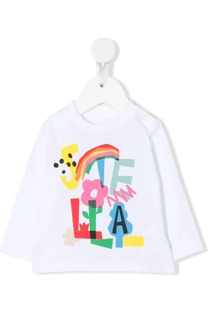 Stella McCartney Rainbow logo-print T-shirt