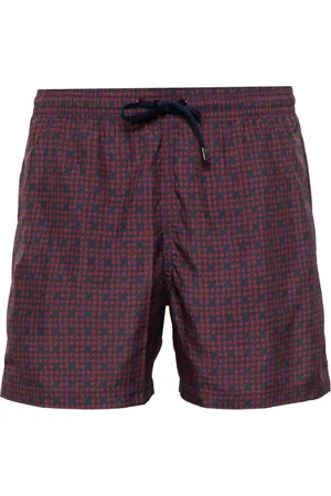 CANALI Houndstooth swim shorts