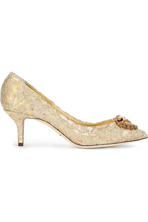 Dolce & Gabbana Embellished lace pumps