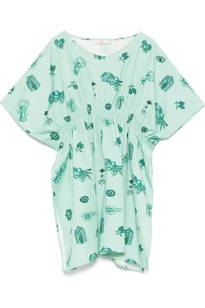 Le pandorine Summer-print kaftan dress