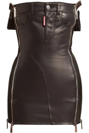 Dsquared2 Leather mini dress