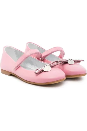 MONNALISA Heart-charm ballerina shoes