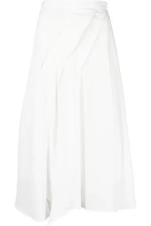 BLANCA Draped midi skirt