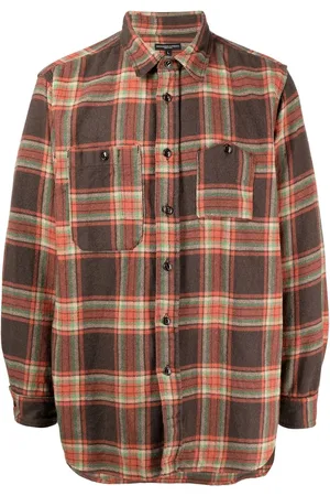 ENGINEERED GARMENTS Plaid-patterned flannel shirt