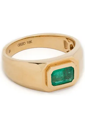 Shay 18K yellow emerald ring