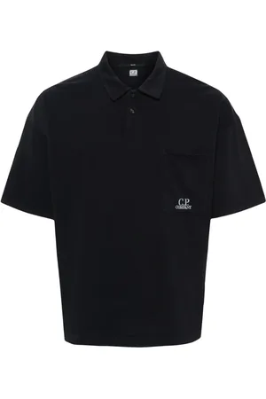 C.P. Company Embroidered-logo cotton polo shirt