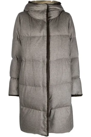 HERNO Faux fur-lined quilted coat