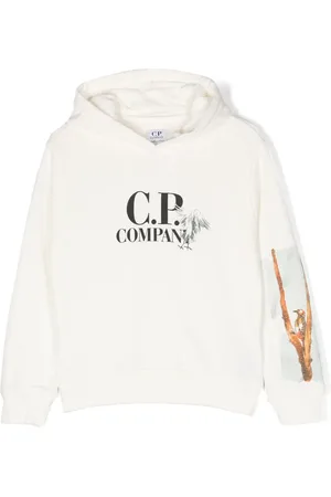 C.P. Company Logo-print cotton hoodie