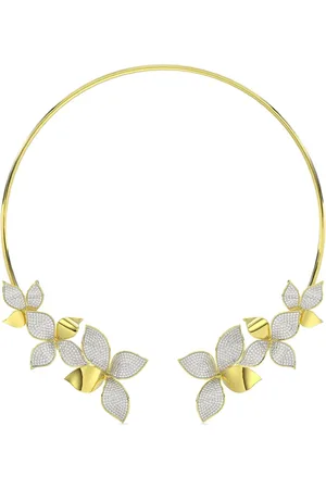 Marchesa Notte 18kt yellow Wild Flower diamond necklace