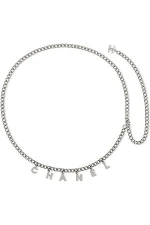 CHANEL 2011 logo lettering chain belt
