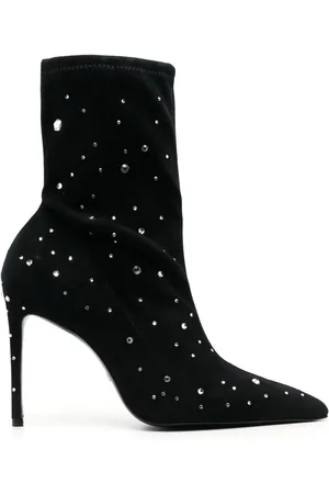 Stuart Weitzman 115mm crystal-embellished ankle boots