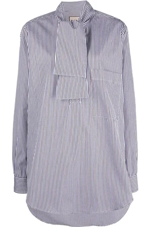 Plan C Striped poplin shirt