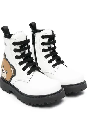 Moschino Teddy Bear motif lace-up boots