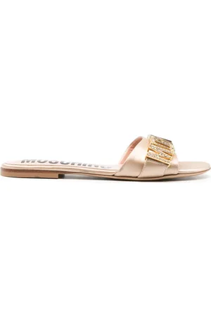 Moschino Logo-plaque sandals