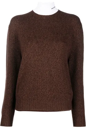 Prada High-neck wool-cashmere jumper