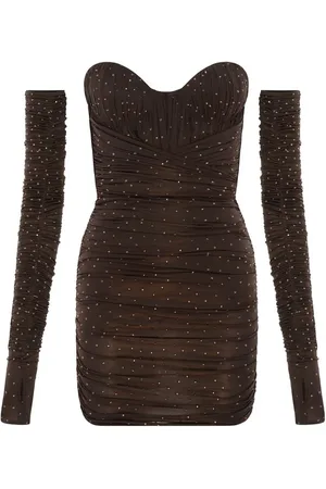 ALEX PERRY Koda ruched minidress