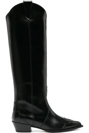 Aeyde 50mm pointed-toe knee boots