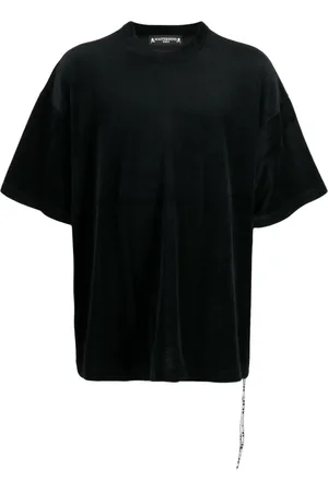 MASTERMIND Logo-embroidered velour T-shirt