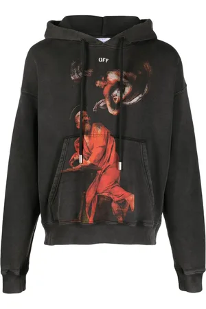 OFF-WHITE Saint Matthew-print cotton hoodie