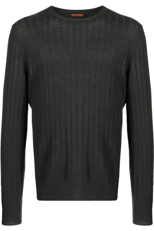 BARENA Ribbed-knit linen-cotton jumper