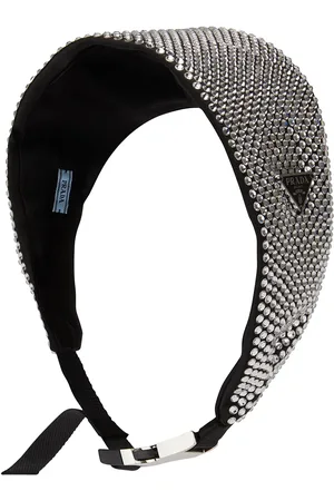 Prada Crystal-embellished buckle headband