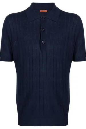 BARENA Linen-blend polo shirt